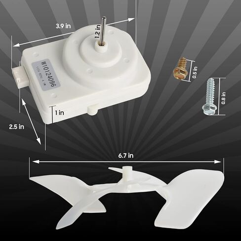 W10124096 Refrigerator Condenser Fan Motor Kit – Compatible with Whirlpool, Kenmore – Replaces: AP4318657 2315558 PS1957416 W10124096VP in Saudi Arabia
