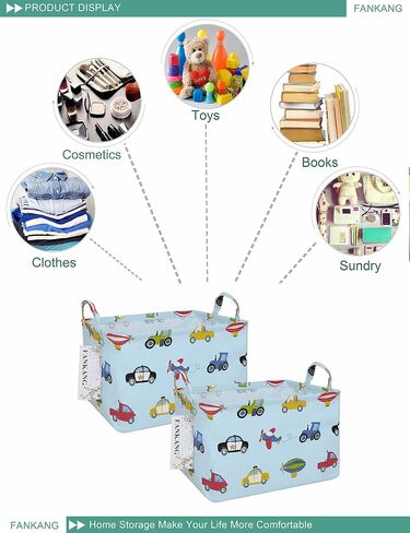 Rectangular Cow Storage Bin Nursery Hamper | Foldable with Waterproof PE Coating Orgnizer Box for Kids Boys and Girls, Office, Bedroom, Clothes,Toys in Saudi Arabia