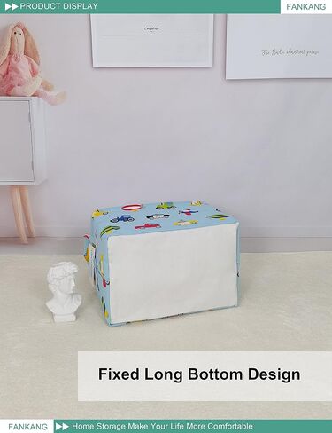 Rectangular Cow Storage Bin Nursery Hamper | Foldable with Waterproof PE Coating Orgnizer Box for Kids Boys and Girls, Office, Bedroom, Clothes,Toys in Saudi Arabia