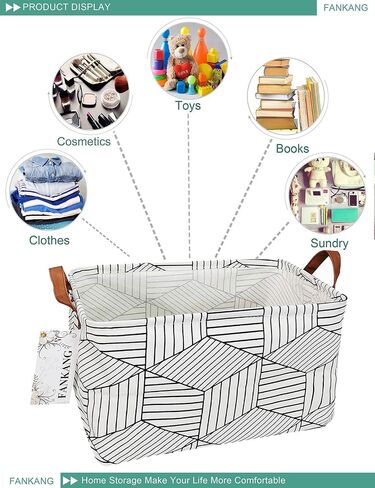 Rectangular Cow Storage Bin Nursery Hamper | Foldable with Waterproof PE Coating Orgnizer Box for Kids Boys and Girls, Office, Bedroom, Clothes,Toys in Saudi Arabia