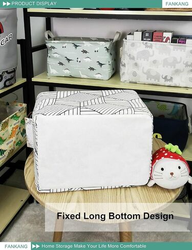 Rectangular Cow Storage Bin Nursery Hamper | Foldable with Waterproof PE Coating Orgnizer Box for Kids Boys and Girls, Office, Bedroom, Clothes,Toys in Saudi Arabia