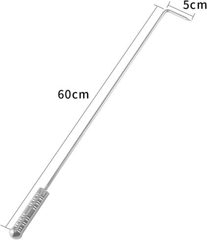 سوبر ليدر 24 بوصة طويلة الفولاذ المقاوم للصدأ النار النار البوكر عصا ، اكسسوارات التخييم في الهواء الطلق ، مقرع موقد داخلي ، أداة التخييم الفولاذ المقاوم للصدأ ، دائم غطاء الرفع in Kuwait