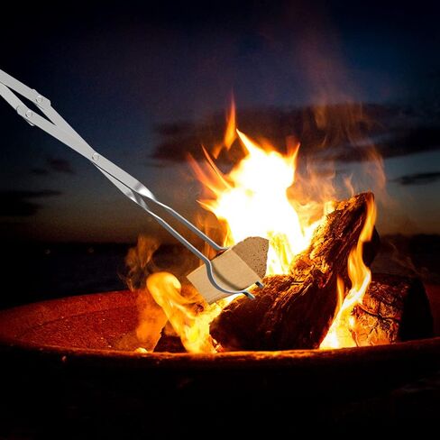 Fireplace Poker Grabber, Stainless Steel 40" Extra Long Fire Poker & 36" Firepit Tongs, Fireplace Tools for Fireplace, Camping, Wood Stove and Indoor Outdoor Use in Saudi Arabia