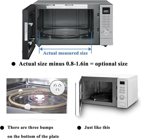 AMI PARTS Small 9.6" / 24.5cm Microwave Glass Plate Replacement in Kuwait