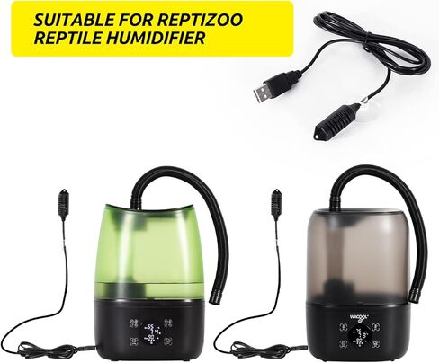 مستشعر الرطوبة لمبيد الزواحف WACOOL مع جهاز التحكم في الرطوبة (TF04) وREPTIZOO Reptile 2 في 1 للتوقيت الرقمي ومرطب الرطوبة (TF07) in Kuwait