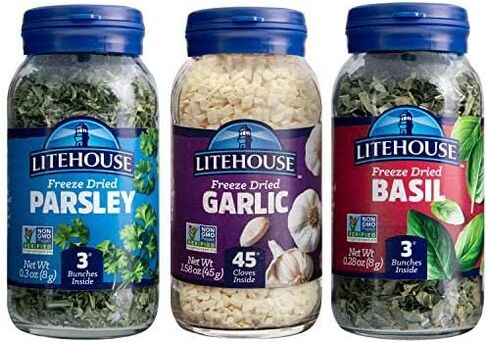 Litehouse Freeze-Dried Herbs Flavors of Italy - Freeze Dried Garlic, Freeze Dried Basil, Freeze Dried Parsley, Non-GMO, Gluten-Free - 3-Pack in Saudi Arabia