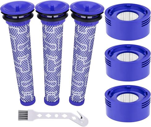 Leadaybetter Filter Replacement for Dyson V7 V8 SV10 Animal Absolute Cordless Stick Vacuum Cleaner, 2 Post & 2 Pre Filters Replacements, Compare to Part # 965661-01 & 967478-01 in Saudi Arabia