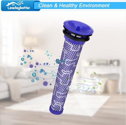Leadaybetter Filter Replacement for Dyson V7 V8 SV10 Animal Absolute Cordless Stick Vacuum Cleaner, 2 Post & 2 Pre Filters Replacements, Compare to Part # 965661-01 & 967478-01 in Saudi Arabia