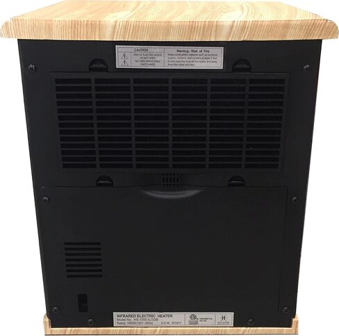 Heat Storm Portable Electric Space Heater, 1500-Watt Cabinet Infrared Quartz Element Heater With Digital Thermostat, Remote Control, washable Filter Modern Design (Beige) in Kuwait