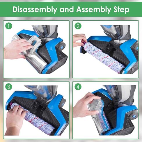 بدائل JORAIR متوافقة مع Bissell CrossWave، 3 أسطوانة فرشاة متعددة الأسطح 1868 + 3 مرشح فراغ 1866، مقارنة بالجزء 1608683، 160-8683، 1608684 in Kuwait