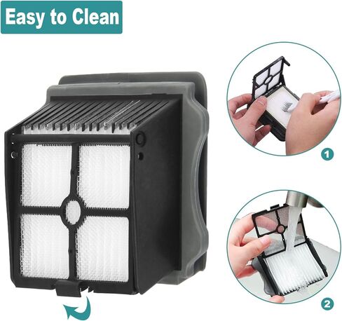 فرشاة دوارة بديلة وفلتر مكنسة كهربائية من ARyee لـ Tineco iFloor 3/iFloor One S3 مكنسة كهربائية جافة ورطبة لاسلكية (2 بكرات فرشاة + 2 مرشحات HEPA) in Kuwait