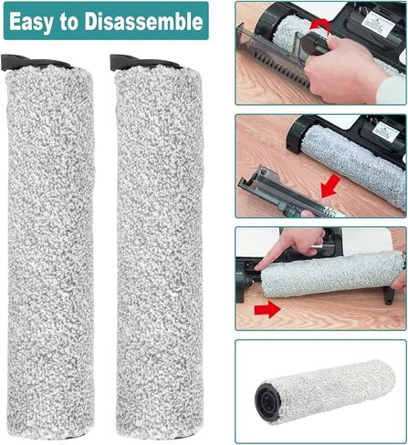 فرشاة دوارة بديلة وفلتر مكنسة كهربائية من ARyee لـ Tineco iFloor 3/iFloor One S3 مكنسة كهربائية جافة ورطبة لاسلكية (2 بكرات فرشاة + 2 مرشحات HEPA) in Kuwait