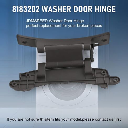 JDMSPEED Washer Door Hinge Compatible with Whirlpool, Kenmore, Maytag, Amana Washing Machine Replaces Part Numbers 8183202, W10005090, W10200695,etc. Many Models of Washing Machine Hinges in Saudi Arabia