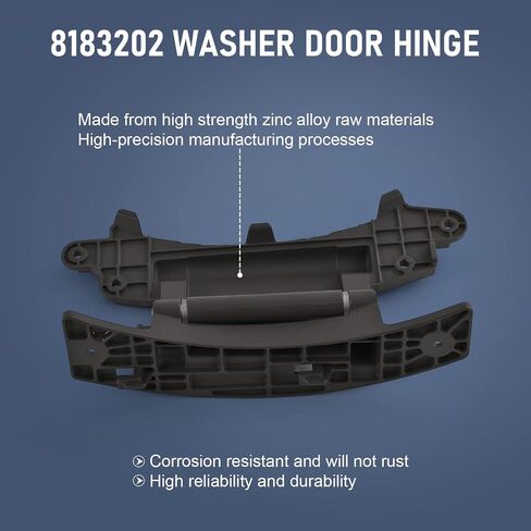JDMSPEED Washer Door Hinge Compatible with Whirlpool, Kenmore, Maytag, Amana Washing Machine Replaces Part Numbers 8183202, W10005090, W10200695,etc. Many Models of Washing Machine Hinges in Saudi Arabia
