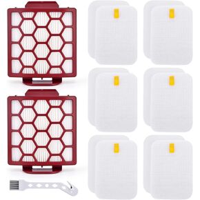 Replacement Filter for Shark Navigator Zero-M Pet Pro ZU102 ZU60 ZU62 ZU62C NV150 NV150C NV151 NV251 Rotator Pet NV255 Upright Vacuum, 2 HEPA + 6 Foam Felt Filters, Part # 1238FT60 & 1239FT60
