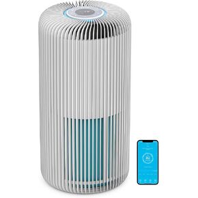 منقي الهواء الذكي Pure Enrichment® PureZone™ Turbo للغرف الكبيرة (1050 قدمًا مربعًا في 30 دقيقة) - مصنف من Energy Star، ترشيح 5 مراحل، متوافق مع الهواتف الذكية، يحبس الجراثيم والدخان والغبار (أبيض) in Kuwait