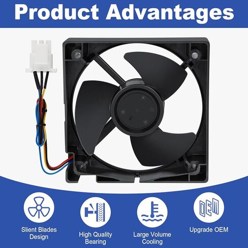 محرك مروحة مبخر الثلاجة Tyfrozn WR60X25858 WR60X10340 (OEM) متوافق مع GE، استبدال U11P14MS7AA3-57A61، PD00054264، EAP12727431، PS12727431، AP6891698، 4931166 in Kuwait