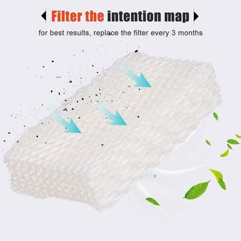 SaferCCTV Replacement Humidifier Wick Filters Compatible with ReliOn WF813 HC832, DH-830 / DH830 Series Cool Moisture Humidifier (2Pc) in Kuwait