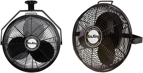 Air King 9718 18-Inch Industrial Grade Ceiling Mount Fan,Black in Kuwait