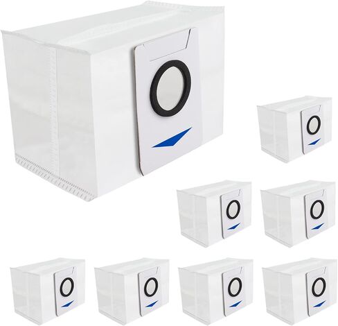 اكياس متوافقة مع ايكوفاكس ديبوت X1 اومني / اكس 1 بلس/T10 بلس - 8 عبوات من اكياس المكنسة الكهربائية البديلة للمكنسة الكهربائية ايكوفاكس ديبوت X1 اومني تيربو in Kuwait