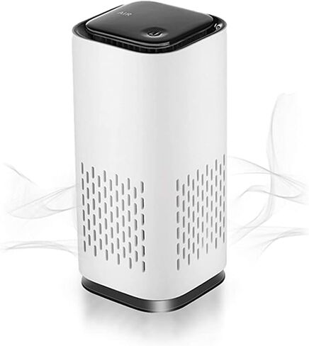 KIKI PURE A1 2021 منقي هواء صغير يعمل بتقنية HEPA USB-C. محمول للغاية (طوله 5.2 بوصة، 6.7 أونصة)، هادئ للغاية. للسفر وداخل السيارة وسطح المكتب (أبيض) in Saudi Arabia