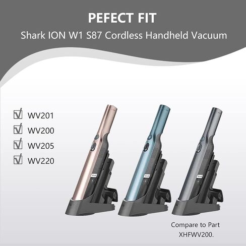 Filter Replacement for Shark Wandvac ION W1 S87 Cordless Handheld WV200, WV201, WV205, WV220 Wand Stick Vacuum, Compare to Part # XHFWV200(4 Pack Fabric Vacuum Filter) in Saudi Arabia