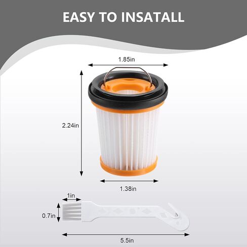 Filter Replacement for Shark Wandvac ION W1 S87 Cordless Handheld WV200, WV201, WV205, WV220 Wand Stick Vacuum, Compare to Part # XHFWV200(4 Pack Fabric Vacuum Filter) in Saudi Arabia