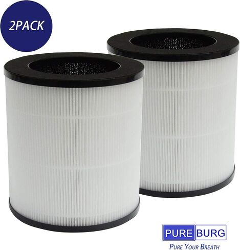 PUREBURG Replacement True HEPA Filter Compatible with Roto Air Purifier APF-C9,H13 4-Stage Filtration High-efficiency Activated carbon 2-IN-1 Air Clean Dust VOCs,2-Pack in Saudi Arabia