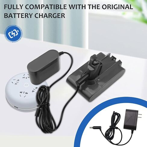 [ Upgraded to 5000mAh ] 21.6V Lithium Replacement Battery Compatible with V6 Series DC58 DC59 DC61 DC62 DC72 DC74 Absolute Animal 595 650 770 880 SV03 SV04 SV05 SV06 SV07 SV09 Handheld Vacuum Cleaner in Kuwait