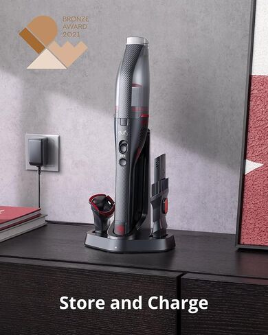 eufy by Anker، HomeVac H30 Venture، مكنسة السيارة اللاسلكية، 80 AW، 16 كيلو باسكال، قوة شفط قوية، خفيفة الوزن للغاية 1.78 رطل، قاعدة شحن، وقت تشغيل 20 دقيقة، مكنسة كهربائية محمولة (متجددة) in Saudi Arabia