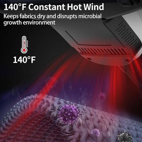 مكنسة كهربائية للمراتب، مكنسة كهربائية للسرير مع إضاءة أرجوانية وإزالة الرطوبة، شفط 12 كيلو باسكال 350 وات مكنسة غبار قوية للمراتب والأرائك والألعاب القطيفة والأسطح القماشية الأخرى (أبيض) in Kuwait