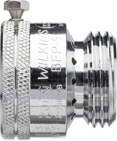 قاطع مكنسة كهربائية بخرطوم Fnh X Mnh مقاس 3/4 بوصة من ويلكنز - مطلي بالكروم in Kuwait