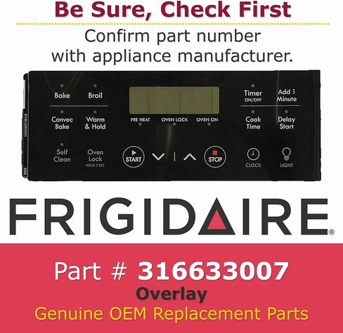 Frigidaire 316633007 Overlay in Saudi Arabia