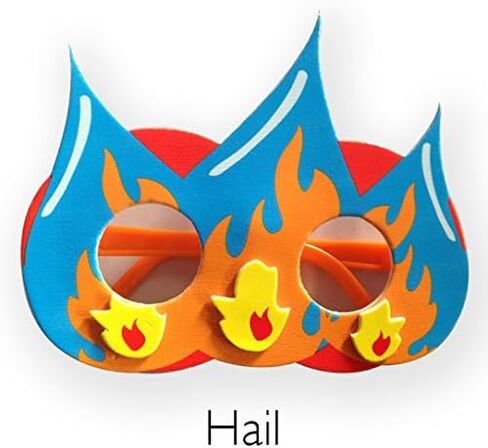 Cazenove 10 Plagues Glasses for Passover Seder.(Remade and Improved) Masks are Great for Children (and Children at Heart) in Saudi Arabia