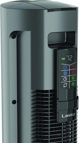 لاسكو مروحة وسخان محمول مناسب لجميع المواسم، مروحة برج تحكم مريحة وسخان في مكان واحد مع جهاز تحكم عن بعد، اسود، FH515 in Kuwait