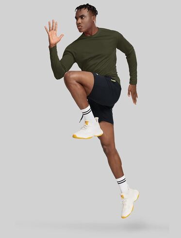 Moisture Wicking Athletic Shirts for Men Long Sleeve Workout Running Gym Performance Tee UV/Sun Protection in Kuwait