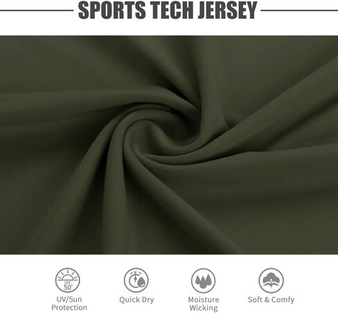 Moisture Wicking Athletic Shirts for Men Long Sleeve Workout Running Gym Performance Tee UV/Sun Protection in Kuwait