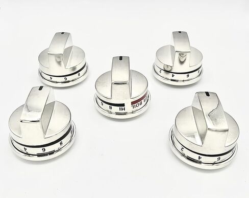 Edgewater Parts Set of 5 Burner Knobs, 4- EBZ37189611, AP4447911, PS3534129 for LG Oven in Saudi Arabia