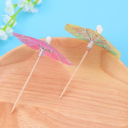 مظلة LUOEM Parasol كوكتيل اللقطات كوكتيل باراسول وشرب الكاب كيك العلوي مظلة ورق باراسول اللقطات الورقية لحفلات حمام السباحة، حزمة من 50 قطعة (ألوان متعددة) in Saudi Arabia