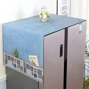 Washer and Dryer Top Cover Fridge Dust Proof Cover Washing Machine Top Cover non-slip Refrigerator Top Cover Multi-Purpose Washing Machine Top Cover with Storage Pockets 55IN x 21IN/ 140CMx55CM(LxW) in Kuwait