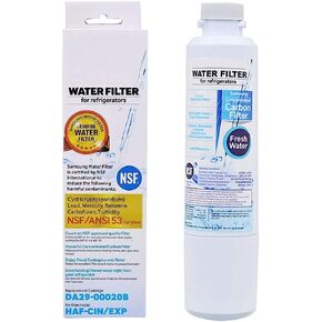 Refrigerator Water Filter, Replacement for Samsung HAF-CIN/EXP, DA29-00020B, DA29-00020A,NSF 53&42 Certified to Reduce 99% of Lead & More,Standard,1 Pack in Saudi Arabia