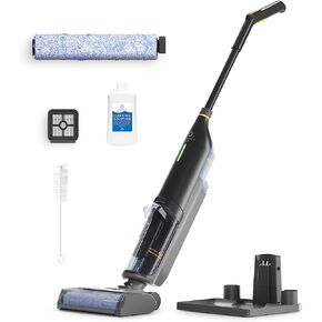 AIRTHEREAL Smart Wet Dry Vacuum Cleaner, Cordless Hard Floor Cleaner Vacuum Mop All in One with Self-Cleaning, Smart Voice Assistant with Extra Brush-Roll and Filter, VacTide V1 Gray in Kuwait