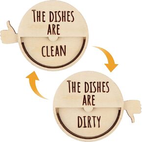 علامة تنظيف متسخة بمغناطيس لغسالة الأطباق | تنظيف المغناطيس القذر لغسالة الصحون | إكسسوارات غسالات الأطباق | مغناطيس غسالة الأطباق النظيف القذر | علامة مغناطيسية نظيفة وقذرة | منزلق مغناطيسي لغسالة الأطباق القذرة in Kuwait