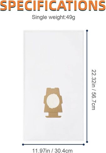 JEDELEOS 6 Vacuum Bags for Kirby Avalir,Avalir II,Sentria,Sentria II,Diamond Edition,Generation G3 G4 G5 G6 G7 G8 G9 G10 G11 G12 Ultimate G Series, Vacuum F Style Bag, Replace Parts 204814/204811 in Saudi Arabia