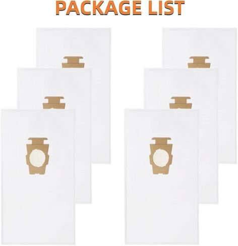 JEDELEOS 6 Vacuum Bags for Kirby Avalir,Avalir II,Sentria,Sentria II,Diamond Edition,Generation G3 G4 G5 G6 G7 G8 G9 G10 G11 G12 Ultimate G Series, Vacuum F Style Bag, Replace Parts 204814/204811 in Saudi Arabia