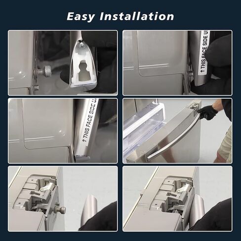 DA97-12712C Freezer Handle New Upgrade Compatible with Samsung Refrigerators Various Models，Replacement for The Freezer-Side Door Handle Silver in Saudi Arabia