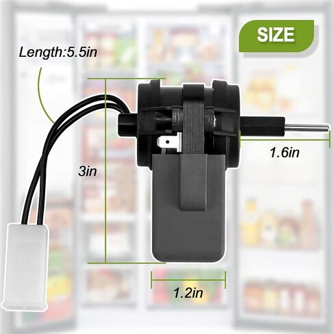 WP2315549 2315549 Evaporator Fan Motor Compatible with Whirl-Pool Ken-More Refrigerator Replaces WP2315549 2220569 1193008 AP6007250 PS11740362 EAP11740362 ESF-U2A in Saudi Arabia