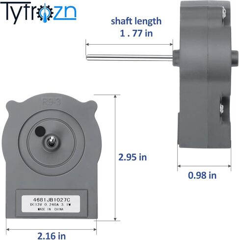 محرك مروحة مبخر الثلاجة 4681JB1027C (OEM) مناسب لثلاجة Kenmore LG - يستبدل EAU60694512 4681JB1027V 4681JK1004E ضمان 10 سنوات in Kuwait