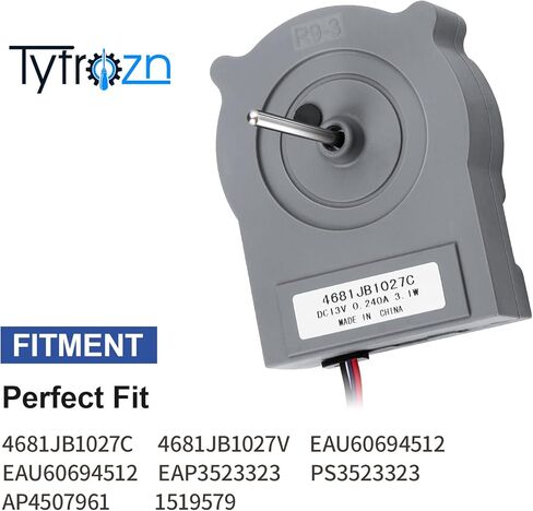 محرك مروحة مبخر الثلاجة 4681JB1027C (OEM) مناسب لثلاجة Kenmore LG - يستبدل EAU60694512 4681JB1027V 4681JK1004E ضمان 10 سنوات in Kuwait