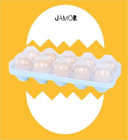 6 Grid Egg Storage Box Refrigerator Crisper Egg Protection Box Portable Egg Carriage Container For Camping Picnic Essential (10 Squares) in Kuwait